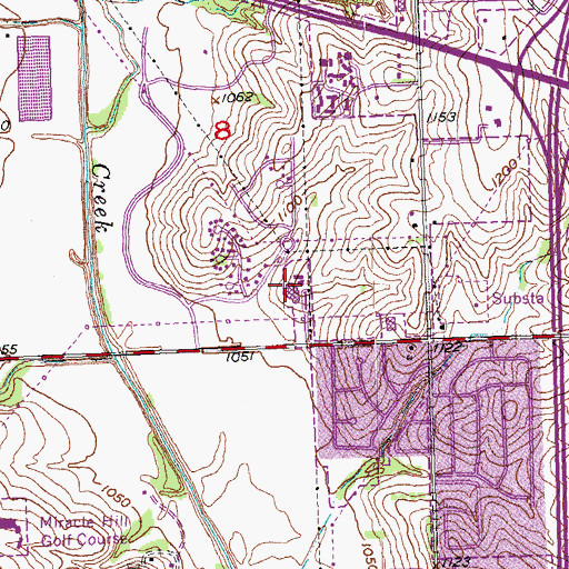 Topographic Map of Joslyn Elementary School, NE
