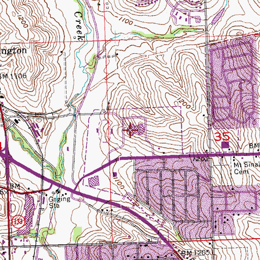Topographic Map of Northwest High School, NE
