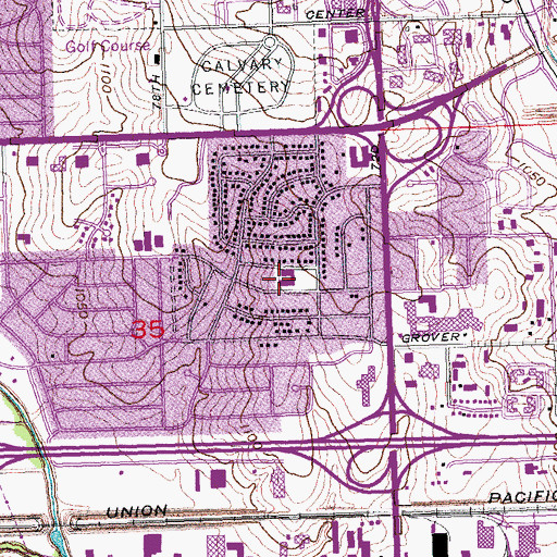 Topographic Map of Saint Joan of Arc School, NE