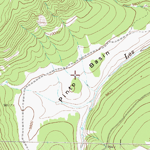 Topographic Map of Pinto Basin, CO