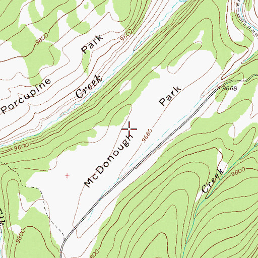 Topographic Map of McDonough Park, CO