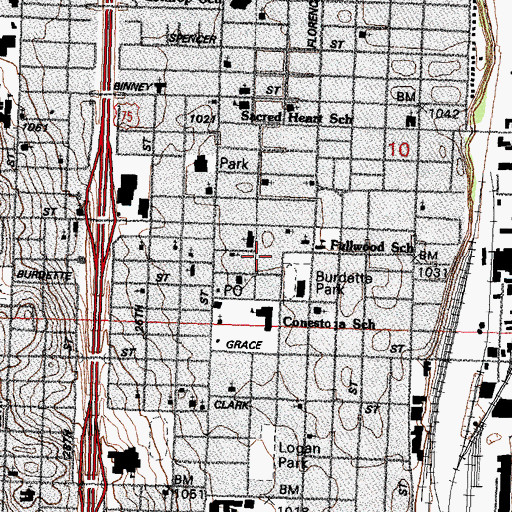 Topographic Map of Jesuit Academy, NE
