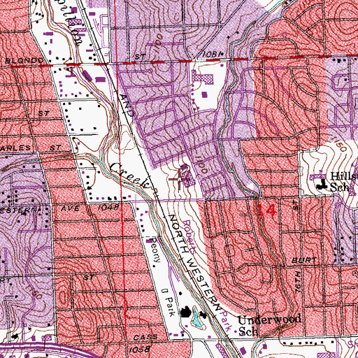 Topographic Map of Omaha Christian Academy, NE