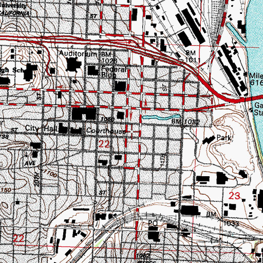 Topographic Map of Peter Klewit Conference Center, NE