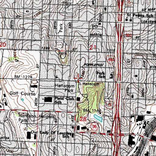 Topographic Map of Gerald R Ford Conservation Center, NE