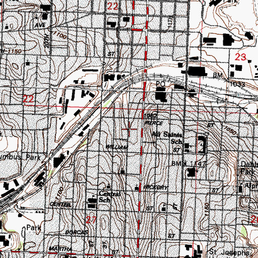 Topographic Map of Black Americana Museum, NE