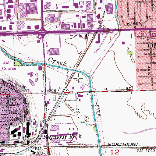 Topographic Map of Fun Plex, NE