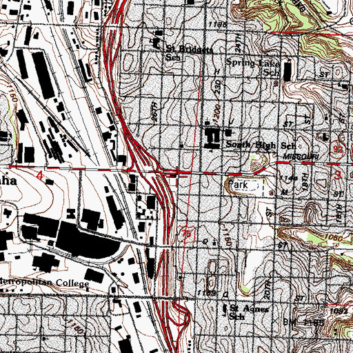 Topographic Map of El Museo Latino, NE