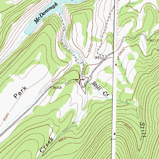 Topographic Map of Still Creek, CO