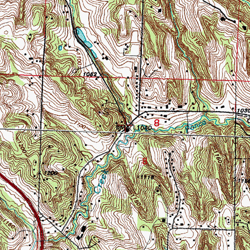 Topographic Map of Shipley Cemetery Historical Marker, NE