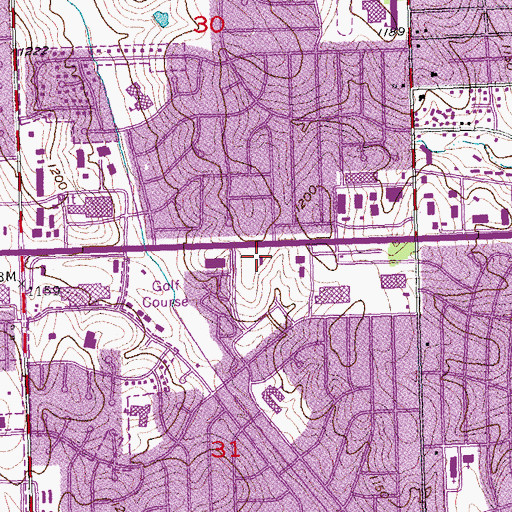 Topographic Map of Capitol School of Hairstyling West, NE