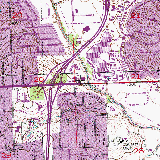 Topographic Map of Mid-America Montessori Teachers Training Institute, NE