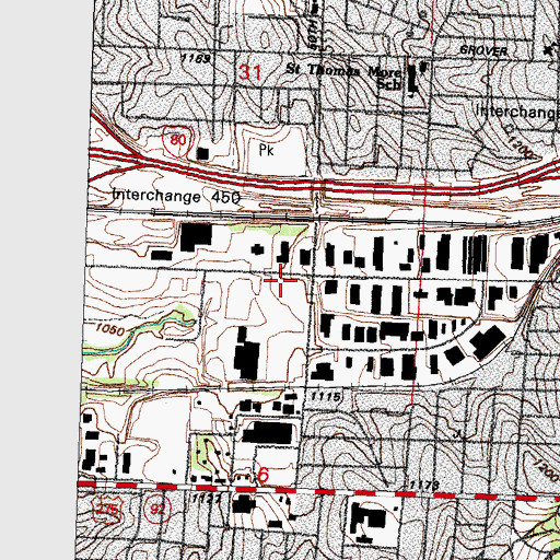 Topographic Map of Universal Technical Institute, NE