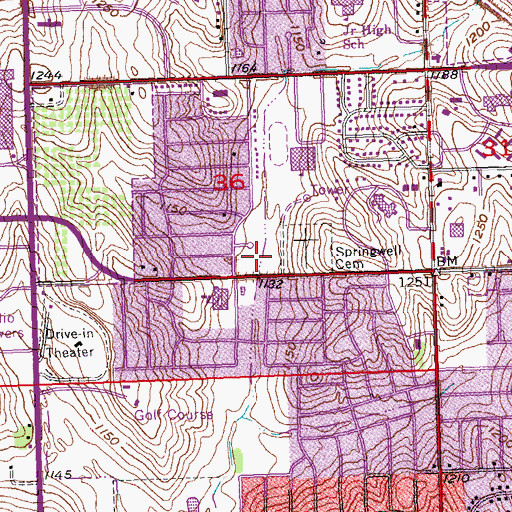 Topographic Map of Orchard Park, NE