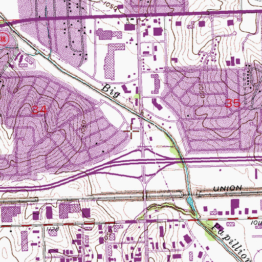 Topographic Map of Conoco Park, NE