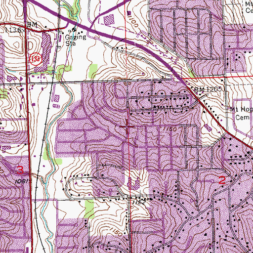 Topographic Map of Templeton Mini Park, NE