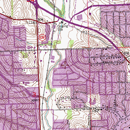 Topographic Map of Democracy Park, NE