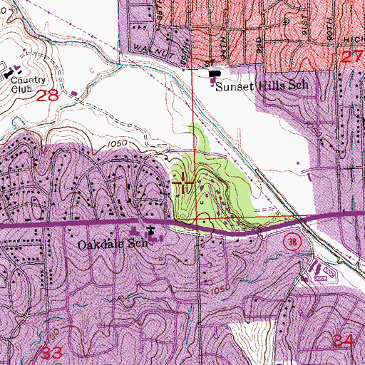 Topographic Map of Towl Park, NE