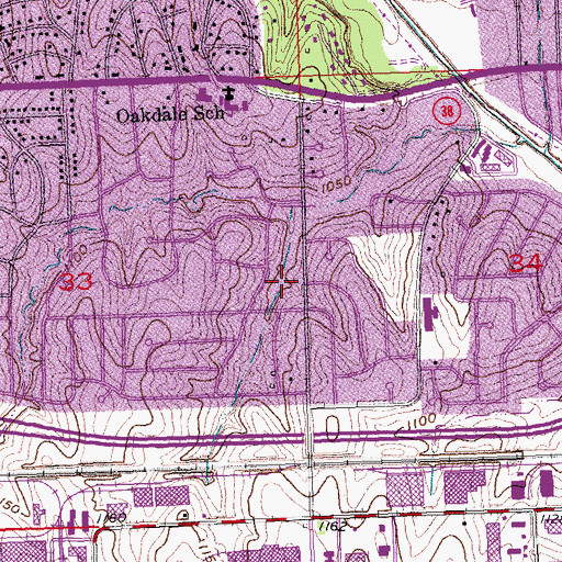 Topographic Map of Armbrust Park, NE