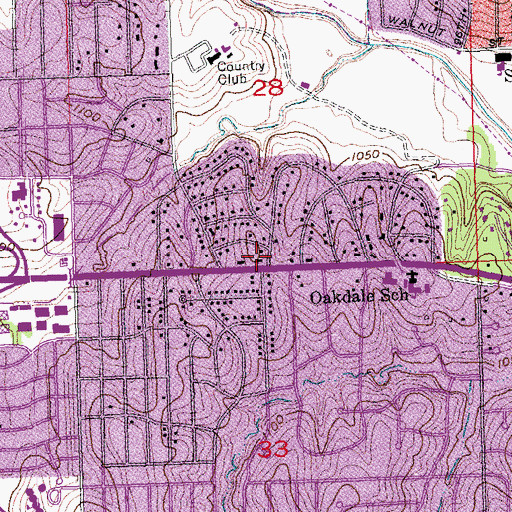 Topographic Map of Rockglenn Park, NE