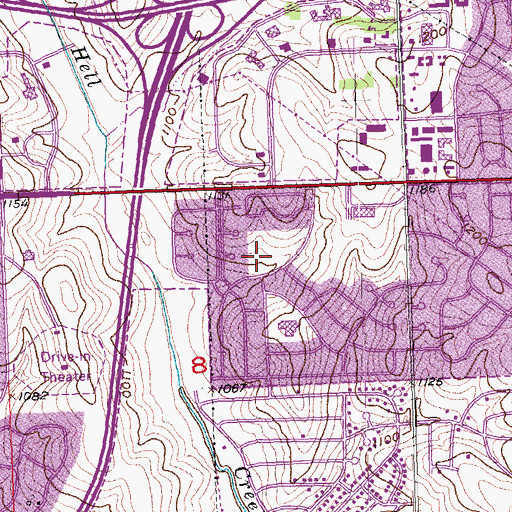 Topographic Map of Roxbury Park, NE