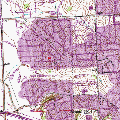Topographic Map of Roanoake Park, NE