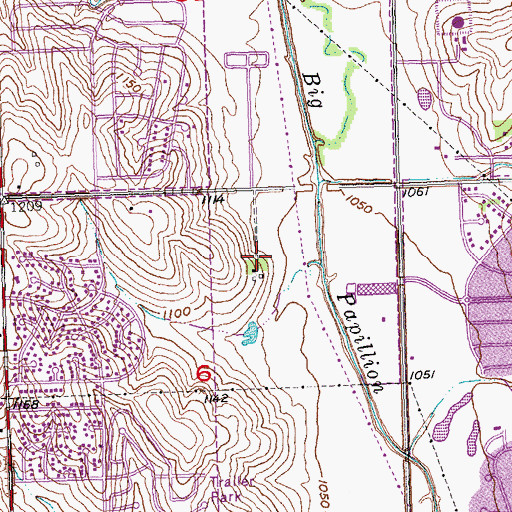 Topographic Map of Tranquility Park, NE
