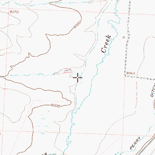 Topographic Map of Dry Gulch, CO