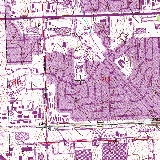 Topographic Map of Cody Park, NE