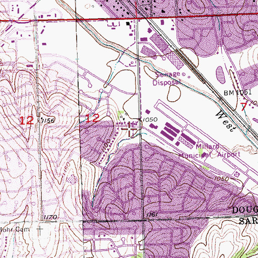 Topographic Map of Timber Creek Park, NE