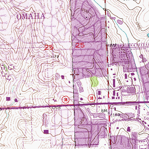 Topographic Map of Montclair Park, NE