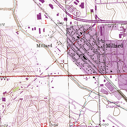 Topographic Map of Anderson Field, NE