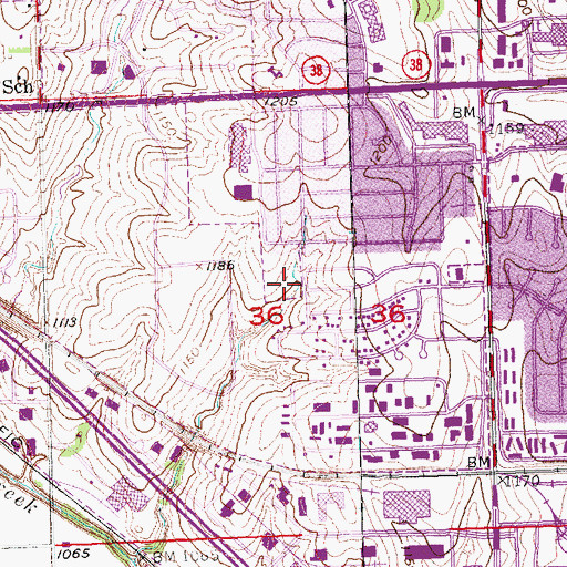 Topographic Map of Kingswood Park, NE