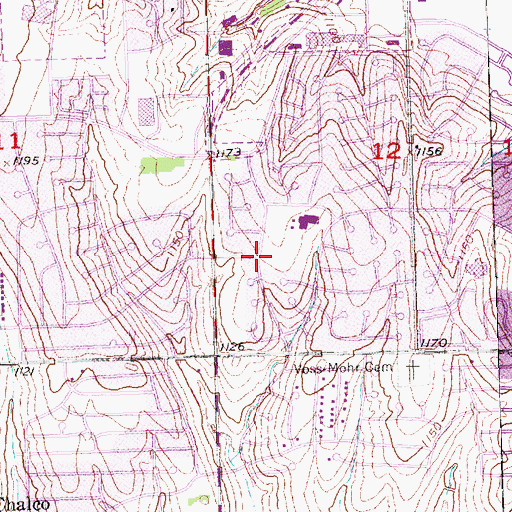 Topographic Map of Millard Highlands Park, NE