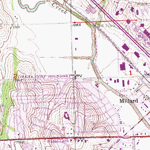 Topographic Map of Englewood Park, NE