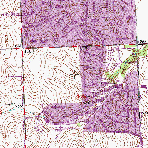 Topographic Map of Ridgefield Park, NE