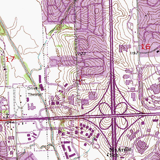 Topographic Map of Horizons Park, NE