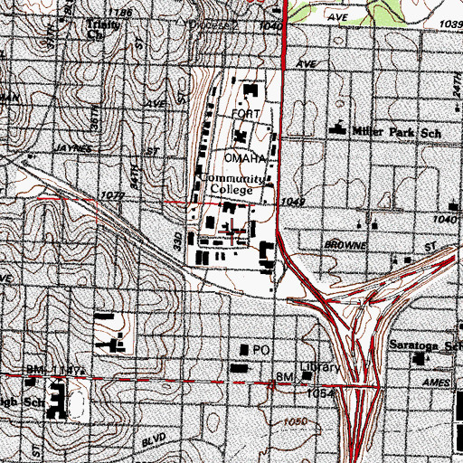 Topographic Map of Greenhouse, NE