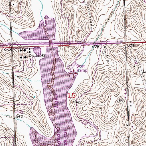 Topographic Map of Papio Dam Site Eleven Park, NE