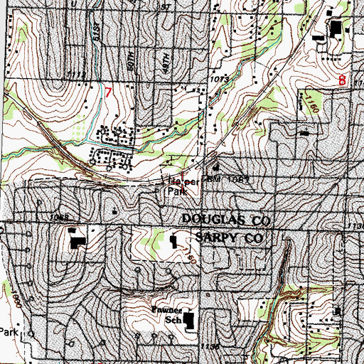 Topographic Map of Harper Park, NE