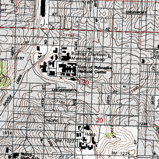 Topographic Map of General Supply Building, NE