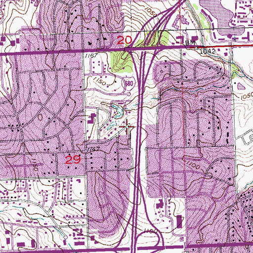 Topographic Map of Believers Bible Church, NE