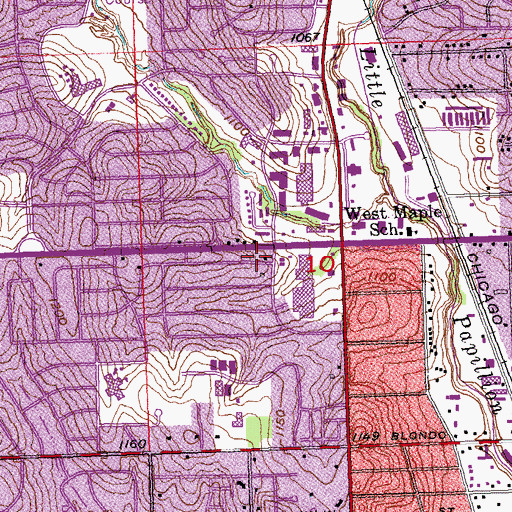 Topographic Map of Hope Evangleical Free Church, NE