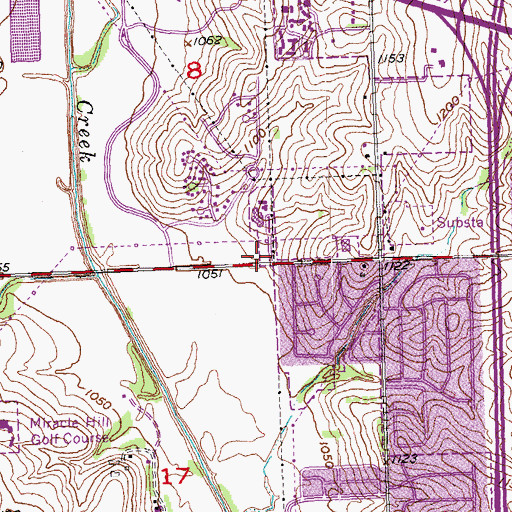 Topographic Map of Prairie View Community Church, NE