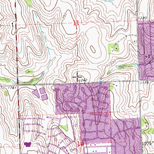 Topographic Map of Covenant Presbyterian Church, NE