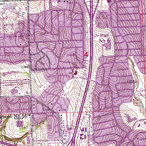 Topographic Map of Saint Mary Orthodox Christian Church, NE