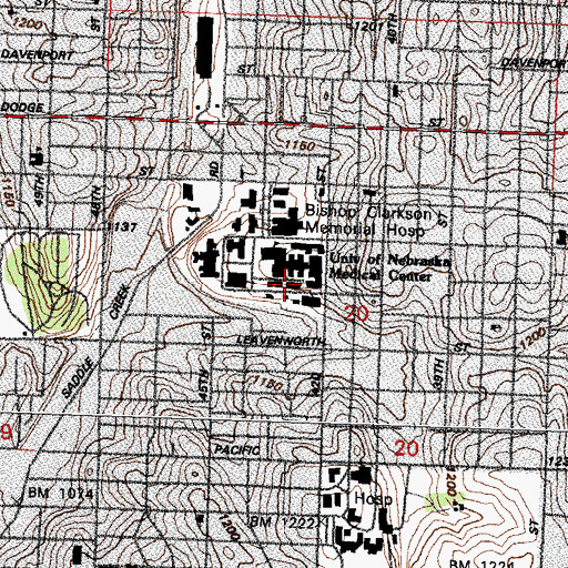 Topographic Map of Lied Transplant Center, NE