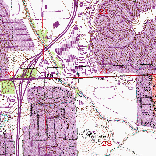 Topographic Map of Cancer Survivors Park, NE