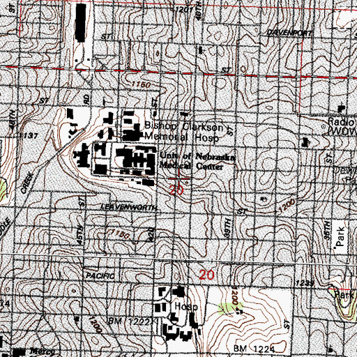 Topographic Map of Security Building, NE