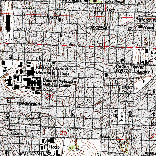 Topographic Map of Alumni House, NE